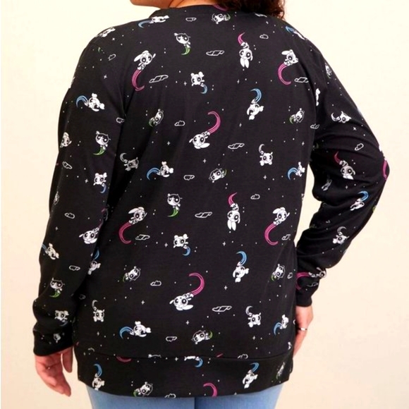 ❤️NWT VINTAGE TORRID CARDIGAN - POWER PUFF GIRLS - CARDIGAN SWEATER - POCKETS - Picture 3 of 13